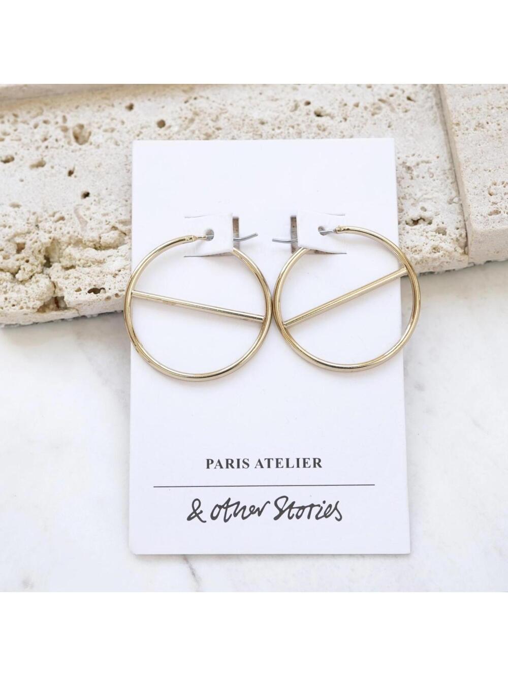 & Other Stories Geometric Hoop Earrings